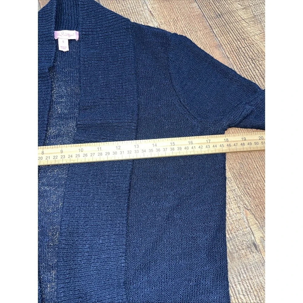 Women's Lilly Pulitzer Navy Blue Cardigan Sz Small (2200)‎